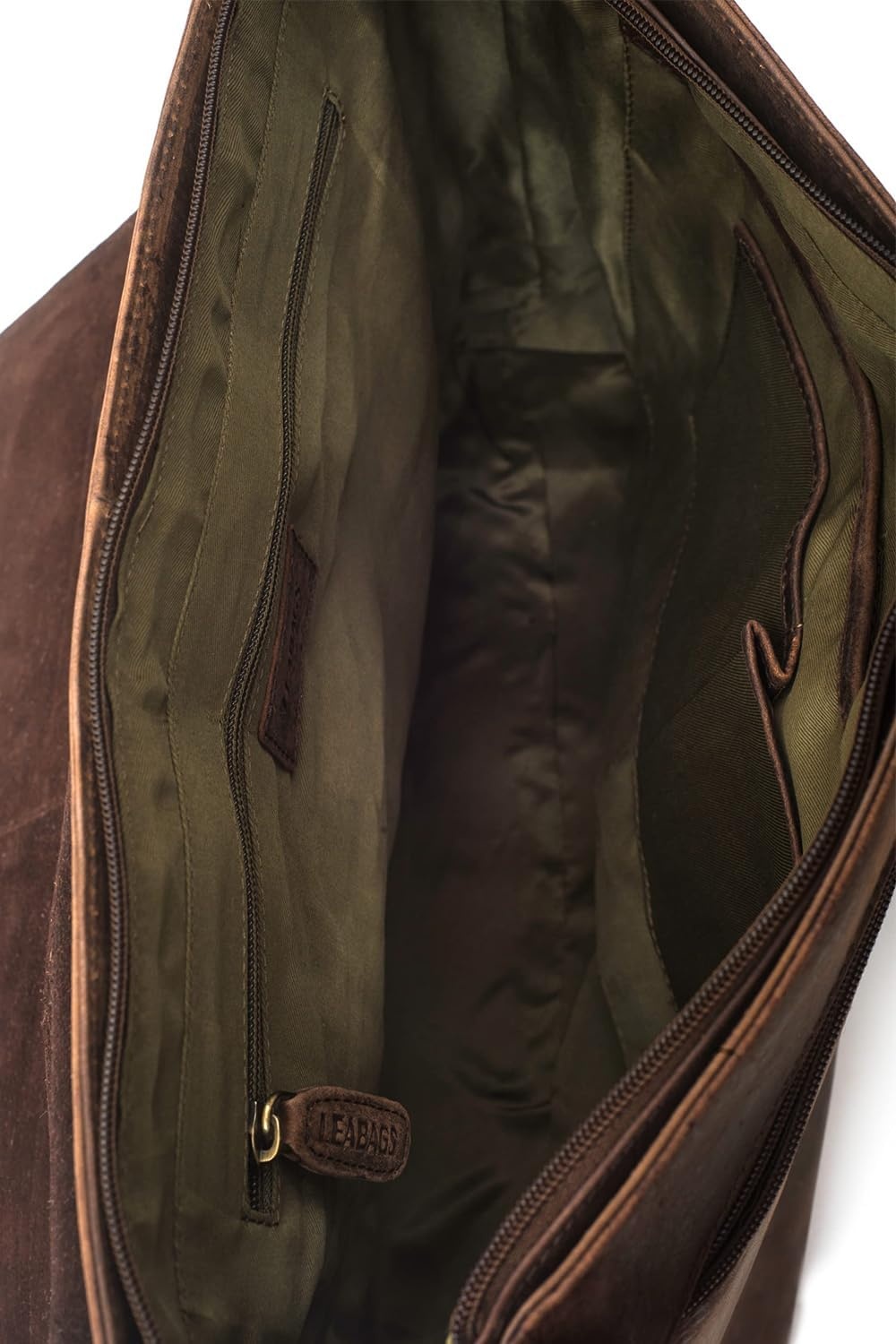 LEABAGS Lederen Laptoptas - Vintage Look - 35% Korting