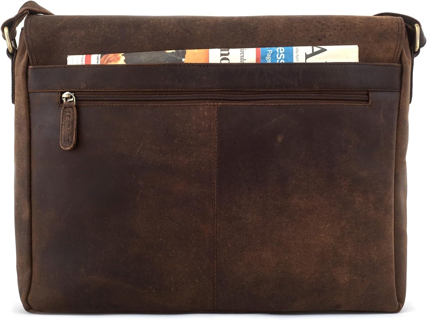 LEABAGS Lederen Laptoptas - Vintage Look - 35% Korting
