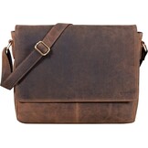 LEABAGS Lederen Laptoptas - Vintage Look - 35% Korting