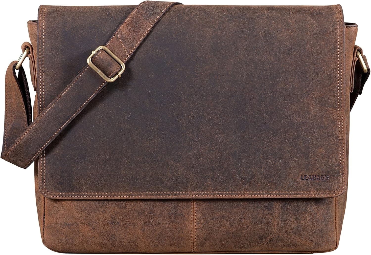 LEABAGS Lederen Laptoptas - Vintage Look - 35% Korting