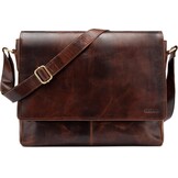 LEABAGS Lederen Laptoptas - Vintage Look - 35% Korting