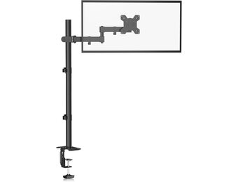 Monitorarm Zwart 33% Korting | Tot 32" | 80cm Hoog | Flexibel