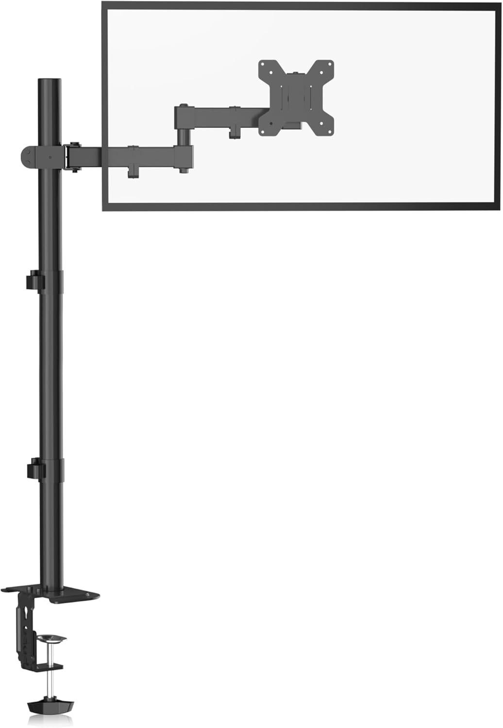 Monitorarm Zwart 33% Korting | Tot 32" | 80cm Hoog | Flexibel