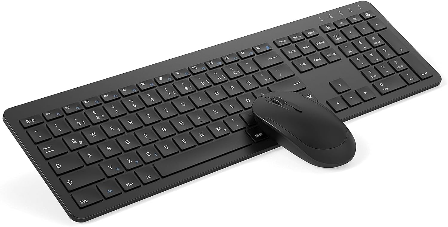 Seenda Ergonomisch Draadloos Toetsenbord & Muis Set (Zwart, QWERTZ) - 29% Korting!