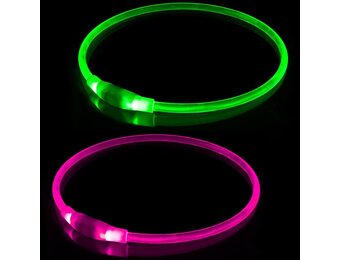 2x LED Hondenhalsbanden Oplaadbaar - Waterdicht - 29% Korting