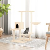 vidaXL Kattenmeubel met Sisal Krabpalen - 94,5 cm Crème (57% Korting)