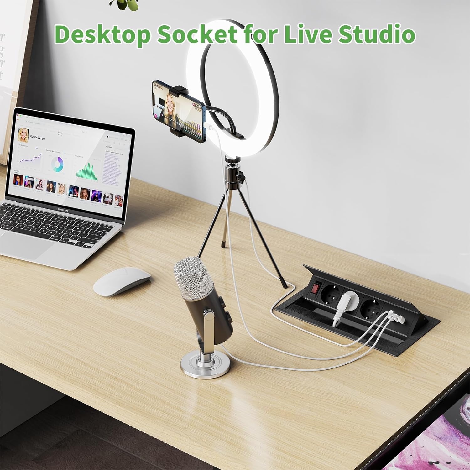Intrekbare Stekkerdoos met 4x USB & 3x Stopcontact - 34% Korting!
