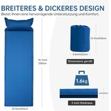 Zelfopblaasbaar Kampeermatras 200x65x5cm - 29% Korting!