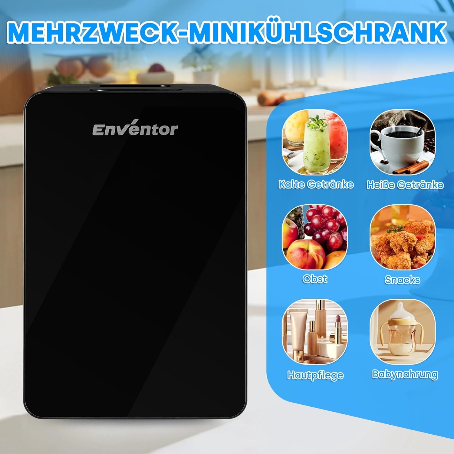Mini Koelkast Zwart 15L - Koel & Warm - 34% Korting!