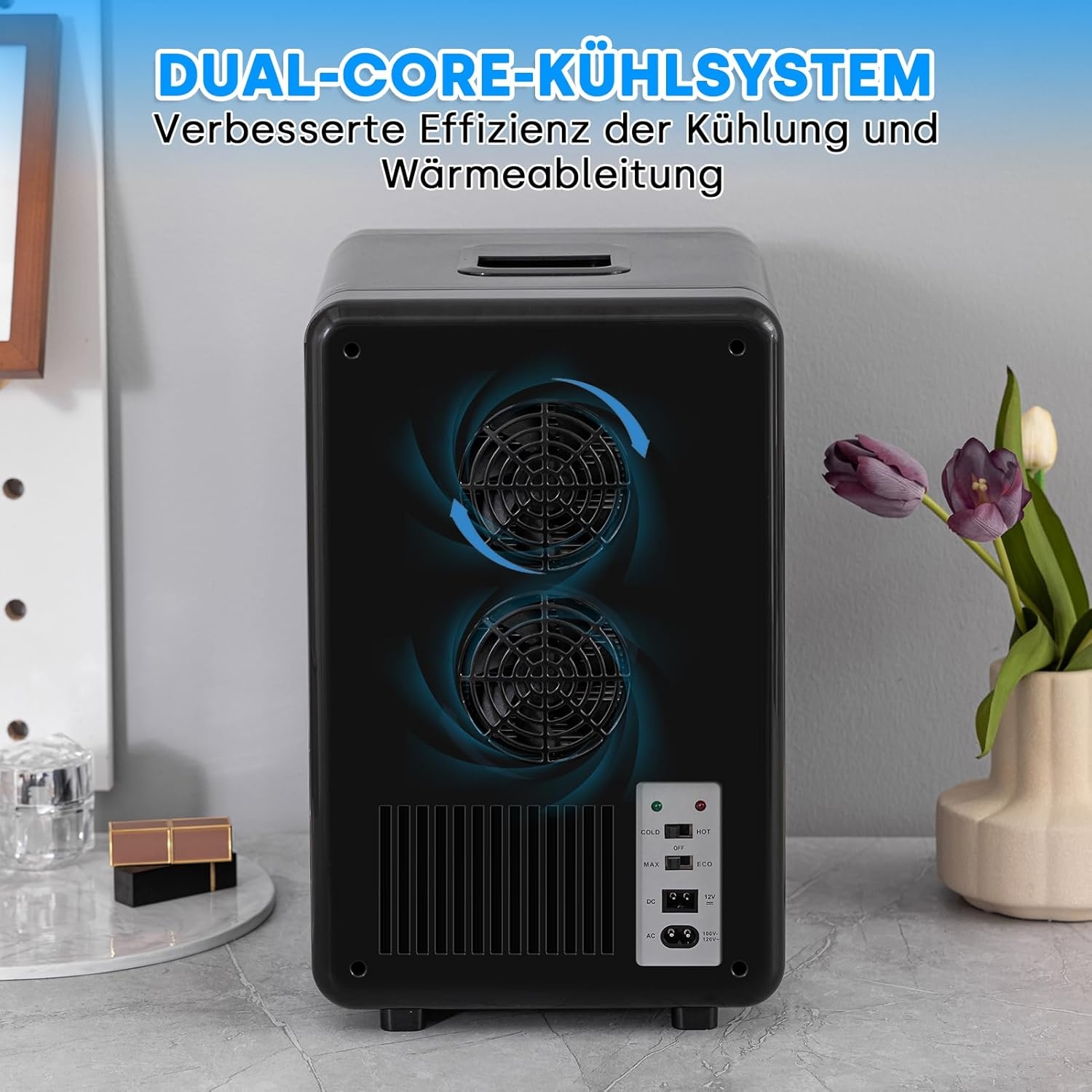 Mini Koelkast Zwart 15L - Koel & Warm - 34% Korting!