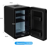 Mini Koelkast Zwart 15L - Koel & Warm - 34% Korting!