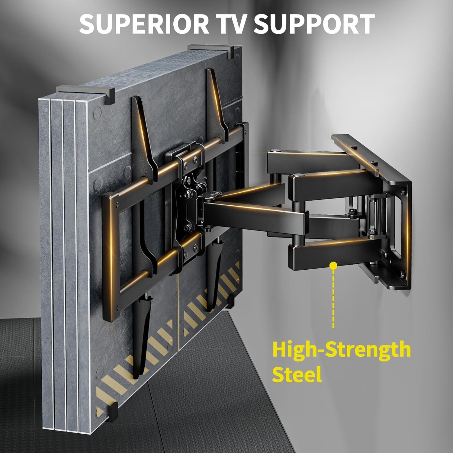 Alphamount TV-muurbeugel 37-80" - Zwenkbaar & Kantelbaar met 34% Korting