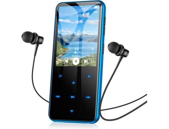 AGPTEK 64GB MP3-speler met Bluetooth, speaker en 2.4 inch display - Zwart
