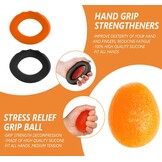 EASJOY Hand Grip Trainer Set met Vingerversterker en Polsbal – 9 Delig