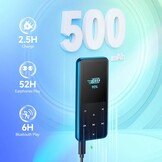AGPTEK 64GB MP3-speler met Bluetooth, speaker en 2.4 inch display - Zwart