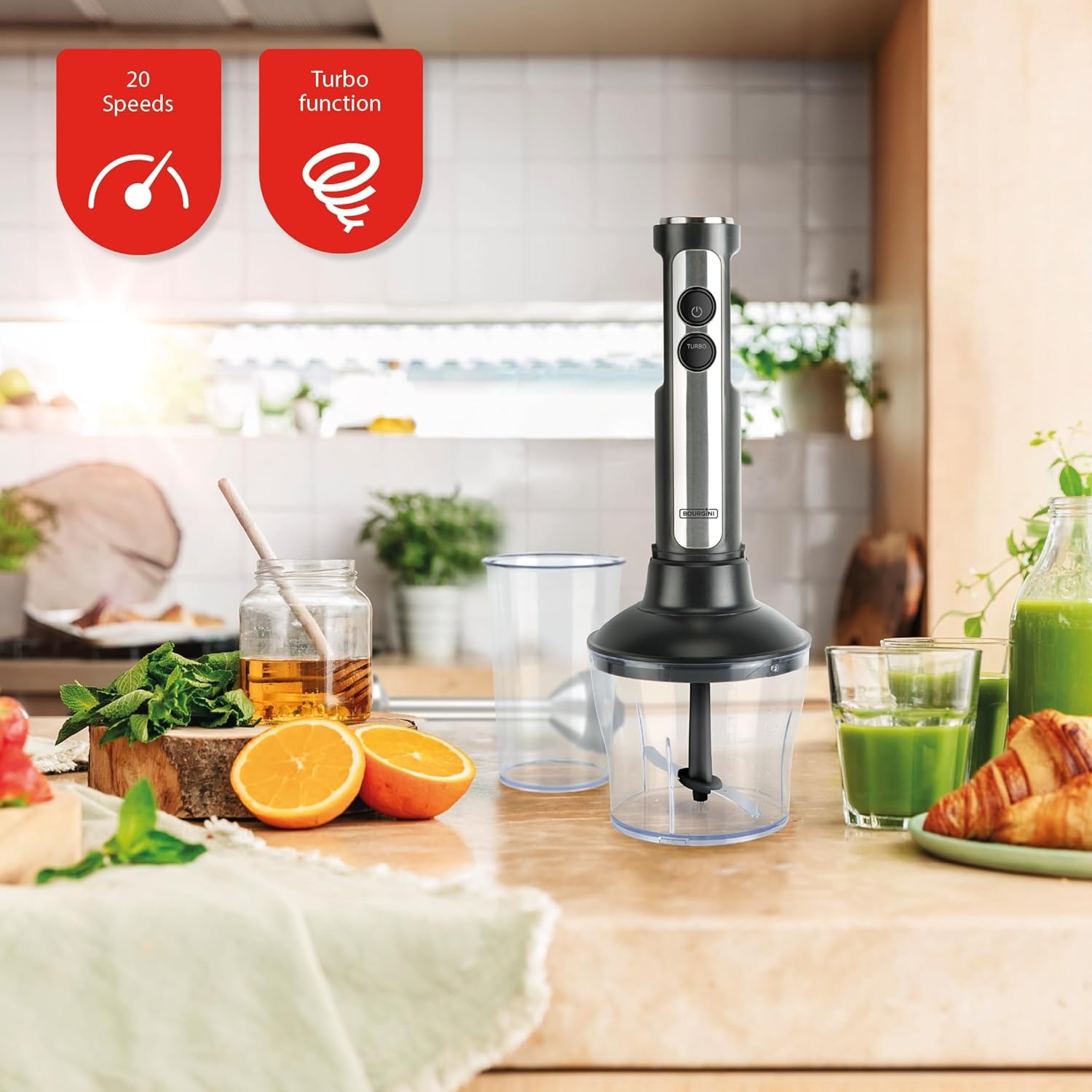 Staafmixer 1200W Groen | 20 Snelheden | 34% Korting!