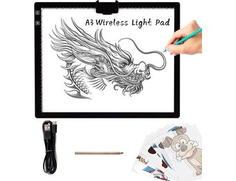 Oplaadbare LED Tekenplank A3 - Draadloos & Verstelbaar (33% Korting!)