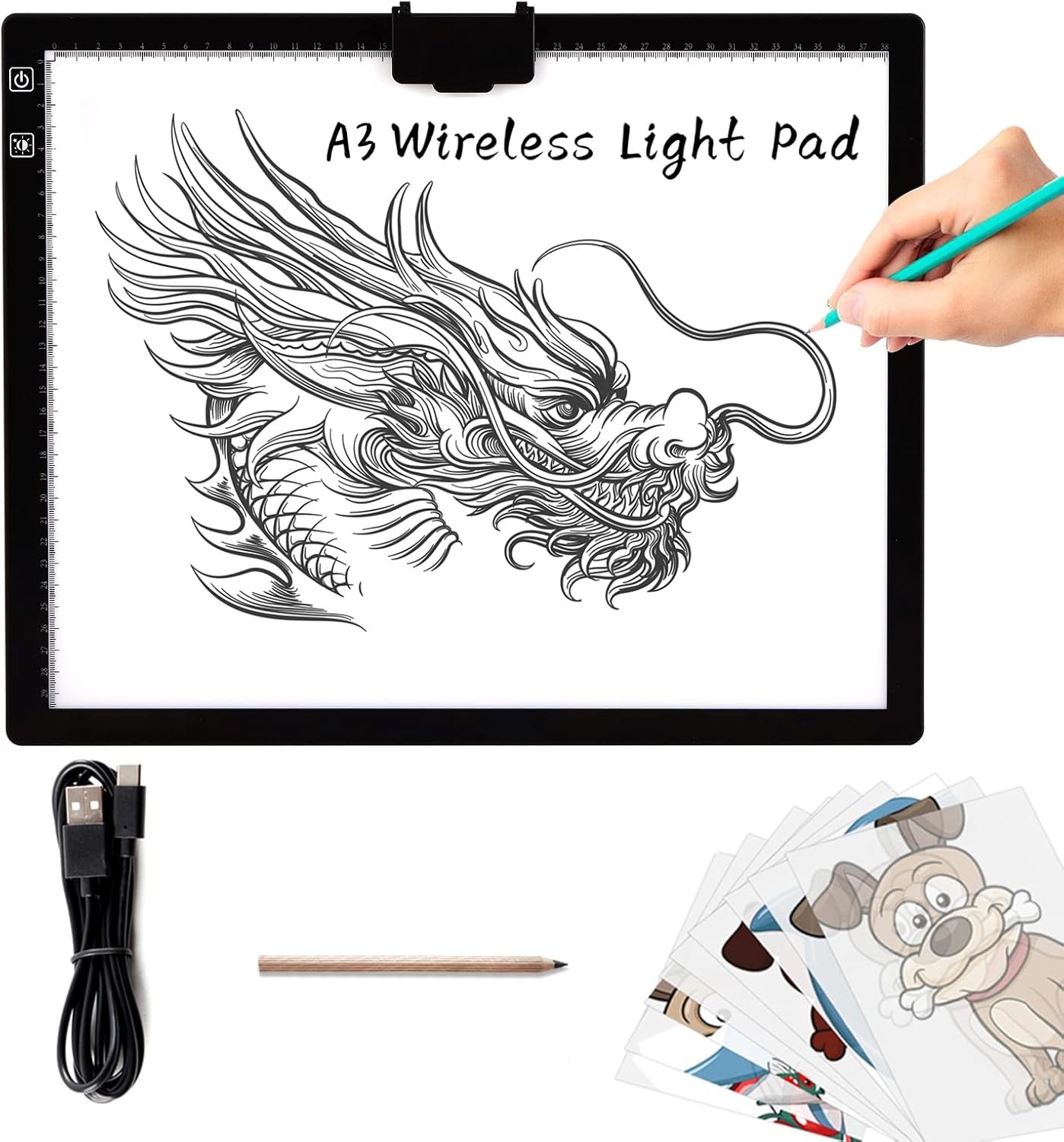 Oplaadbare LED Tekenplank A3 - Draadloos & Verstelbaar (33% Korting!)