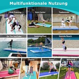 Opblaasbare Gymnastiekmat Air Turn Track - Groen (3m) - 30% Korting!