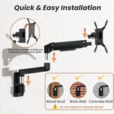 PUTORSEN Monitor Arm Wandmontage - Zwart - 29% Korting