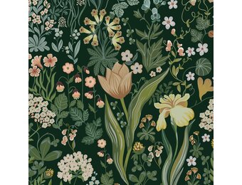Zelfklevend Behang LiKiLiKi Groen Bloemen 44x300cm - 26% Korting!