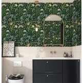Zelfklevend Behang LiKiLiKi Groen Bloemen 44x300cm - 26% Korting!