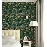 Zelfklevend Behang LiKiLiKi Groen Bloemen 44x300cm - 26% Korting!