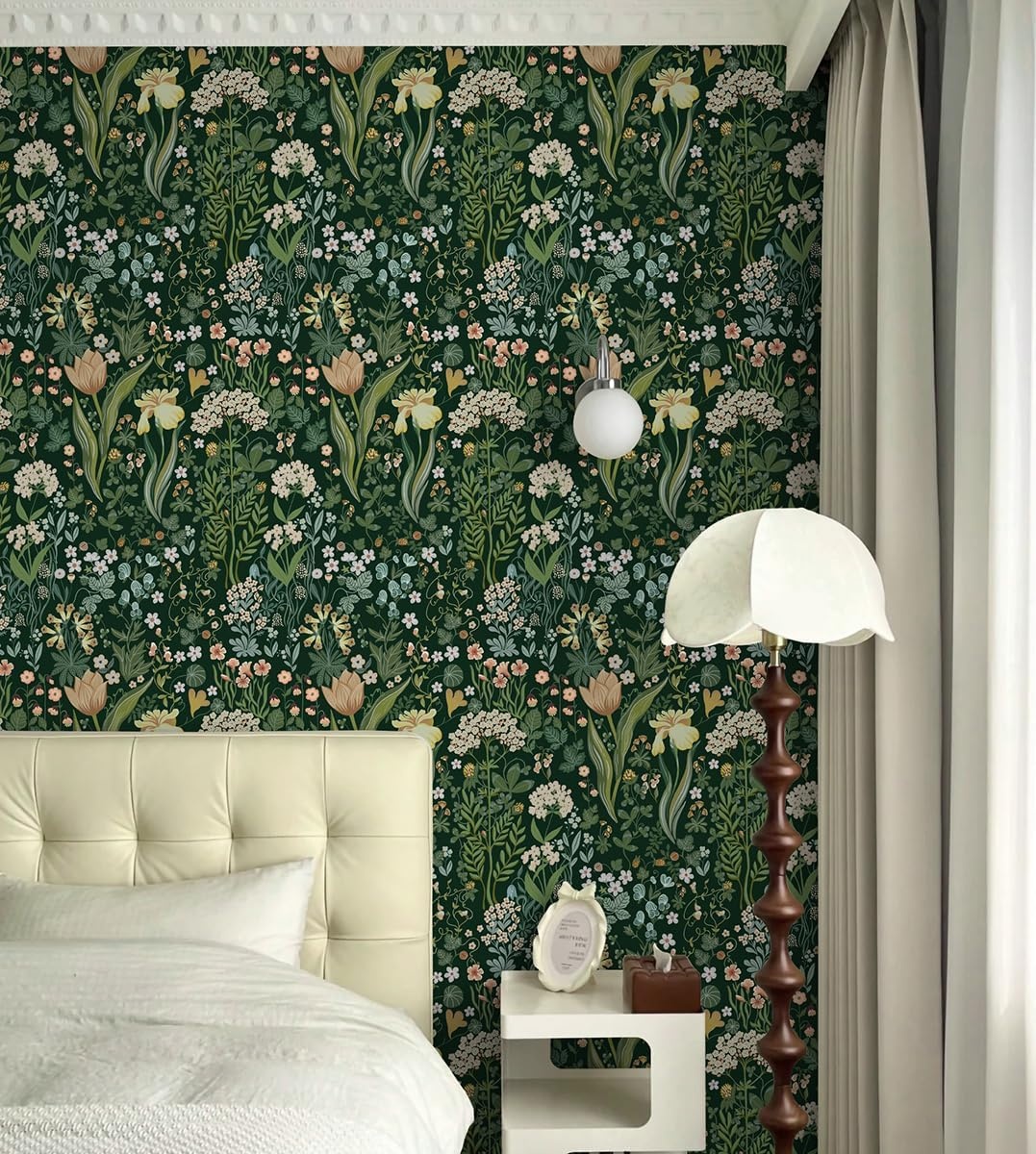 Zelfklevend Behang LiKiLiKi Groen Bloemen 44x300cm - 26% Korting!