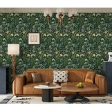 Zelfklevend Behang LiKiLiKi Groen Bloemen 44x300cm - 26% Korting!