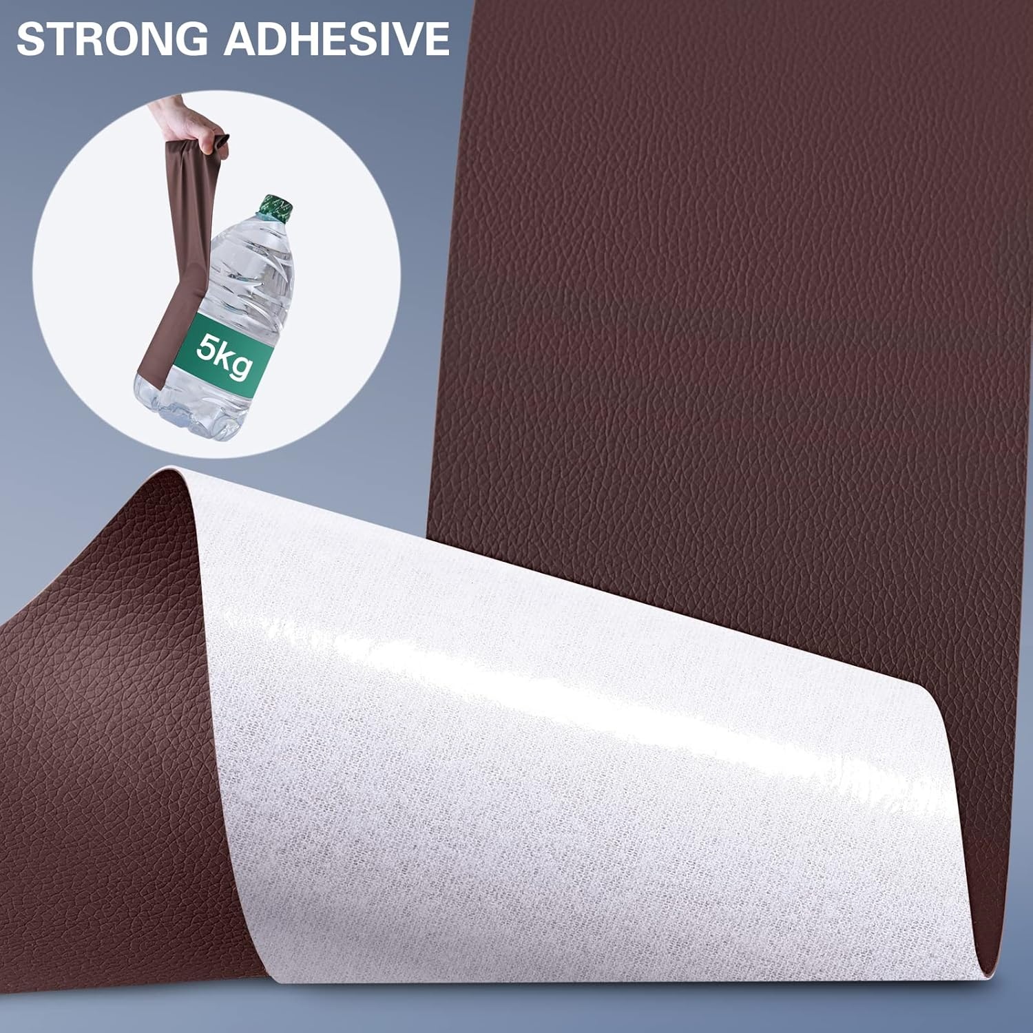 Zelfklevende Kunstleer Reparatiepatch - 10x200cm Bruin - 26% Korting