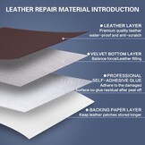Zelfklevende Kunstleer Reparatiepatch - 10x200cm Bruin - 26% Korting