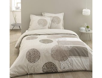 100% Katoenen Dekbedovertrekset Ecru 260x240 cm - 33% Korting!