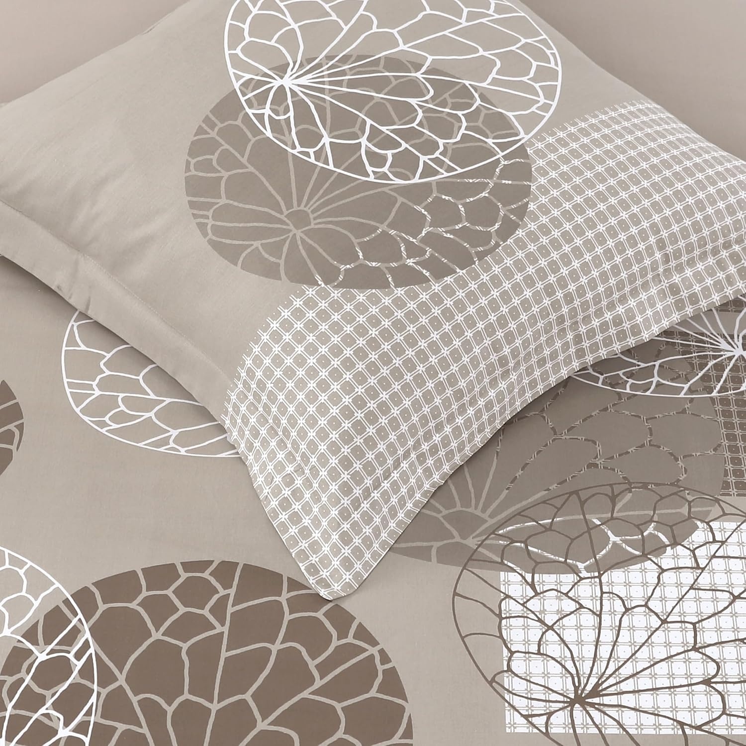 100% Katoenen Dekbedovertrekset Ecru 260x240 cm - 33% Korting!