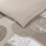 100% Katoenen Dekbedovertrekset Ecru 260x240 cm - 33% Korting!