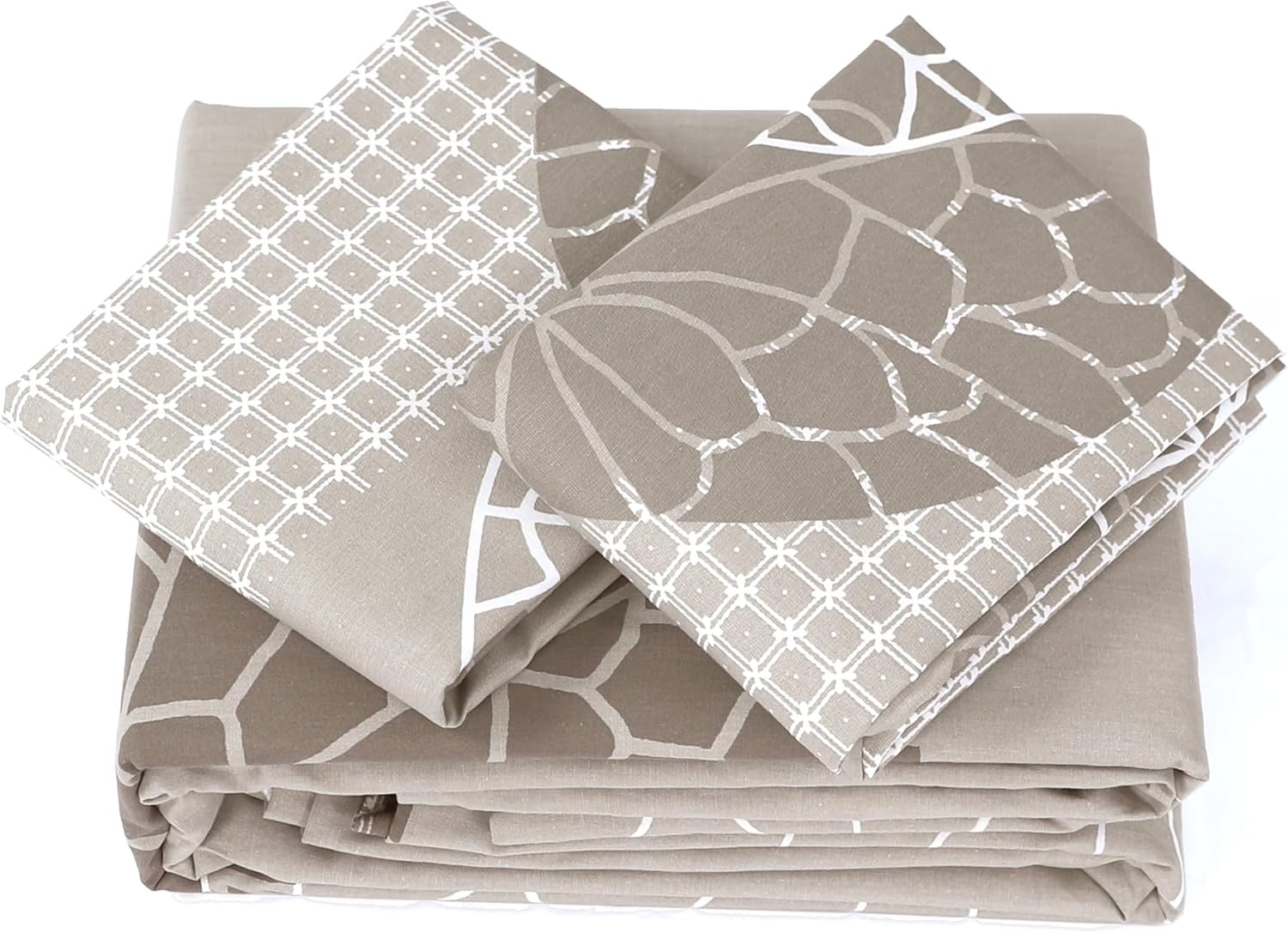 100% Katoenen Dekbedovertrekset Ecru 260x240 cm - 33% Korting!