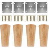 Eikenhouten Meubelpoten (4 stuks) - 10cm Hoog - 50% Korting!