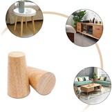 Eikenhouten Meubelpoten (4 stuks) - 10cm Hoog - 50% Korting!