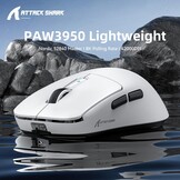 Gamingmuis Superlight 39g Wit | 42K DPI | 8K Hz Wireless | -29% Korting