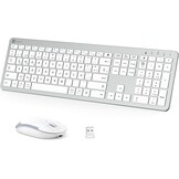 Draadloos GK08 Toetsenbord & Muis Set - Wit - 34% Korting