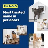 PetSafe Microchip Kattenluik Wit - Selectieve Toegang en 4-Weg Vergrendeling
