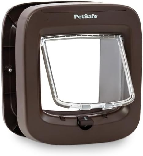 PetSafe Microchip Kattenluik Wit - Selectieve Toegang en 4-Weg Vergrendeling