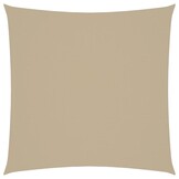 vidaXL Zonnescherm vierkant 3x3 m oxford stof beige
