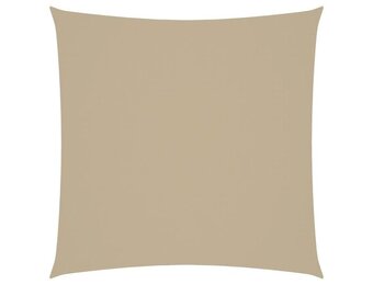 vidaXL Zonnescherm vierkant 3x3 m oxford stof beige