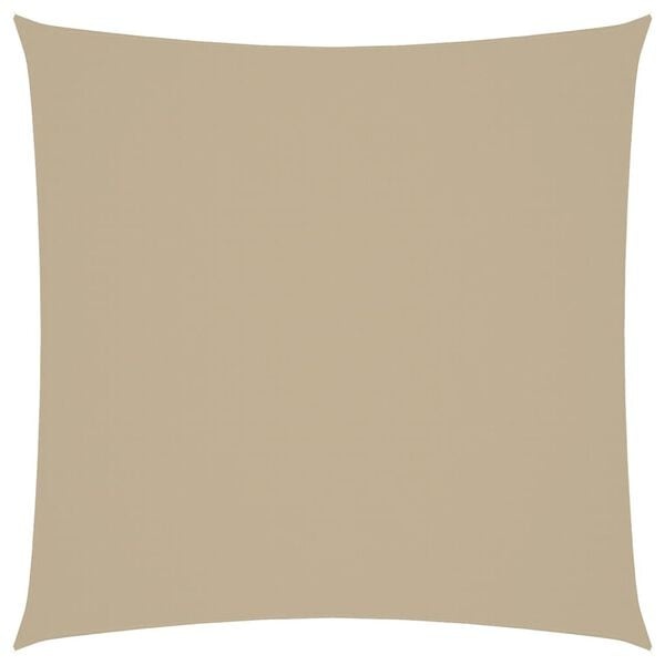 vidaXL Zonnescherm vierkant 3x3 m oxford stof beige