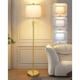 Staande lamp zilver, 140-165cm, 3 kleurtemperaturen LED, E27 - 34% Korting!