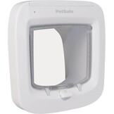 PetSafe Microchip Kattenluik Wit - Selectieve Toegang en 4-Weg Vergrendeling