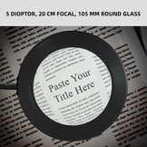 LED vergrootglas met 5 dioptrieën – Bureaulamp met 105mm glazen lens, dimbaar licht (3 kleuren) & tafelklem – Flexibele zwenkarm voor precisiewerk, knutselen & lezen