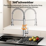 RVS Keukenkraan met Uittrekbare Sproeier - 28% Korting!