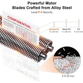 Bonsaii Shredder C243-A Papierversnipperaar, 12 bladen, kruissnede, P4 papiervernietiger voor creditcards / CD / paperclips