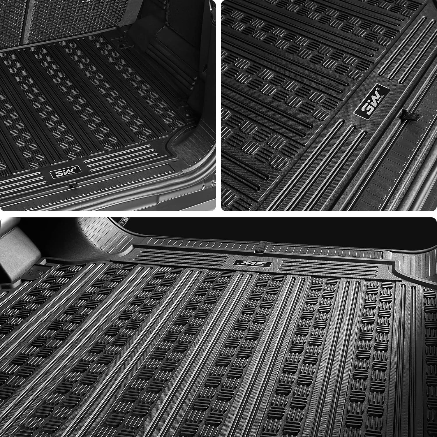 3W Kofferbakmat voor Land Rover Defender 110 (5 Zits) 2020-2026 - Zwart